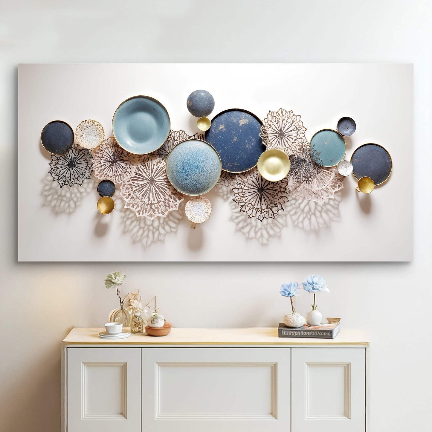 Lotus Leaf Abstract Wall Art III - Tailored Canvases - Flyclothing LLC