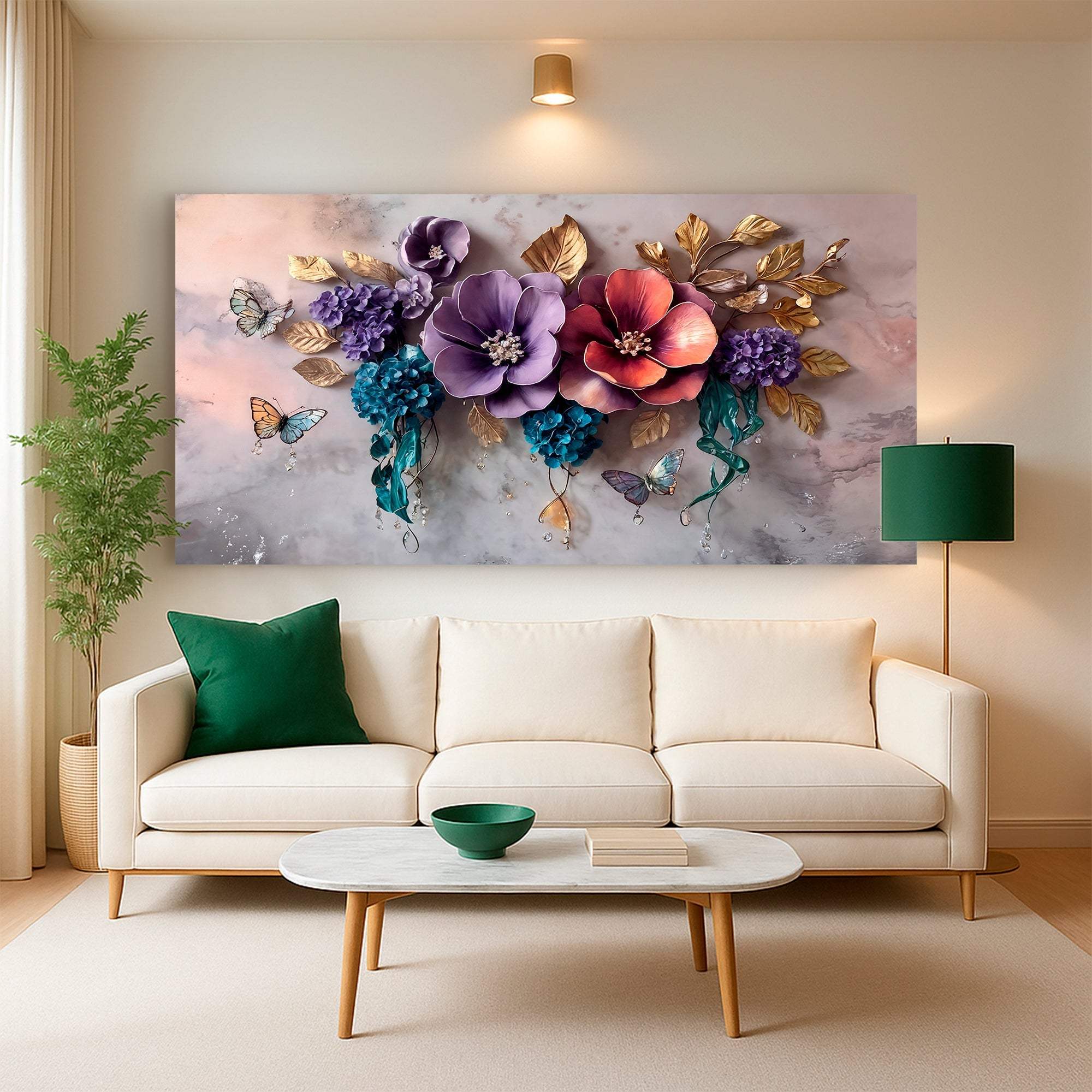 Floral Symphony Wall Art - Tailored Canvases - Flyclothing LLC