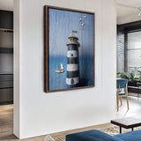 Wooden Lighthouse Coastal Wall Art III - Tailored Canvases - Flyclothing LLC