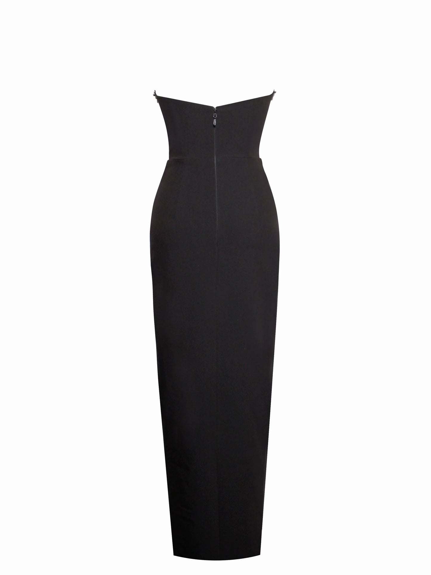 Ivanna Black Crystal Embellished Maxi Dress - Miss Circle - Flyclothing LLC
