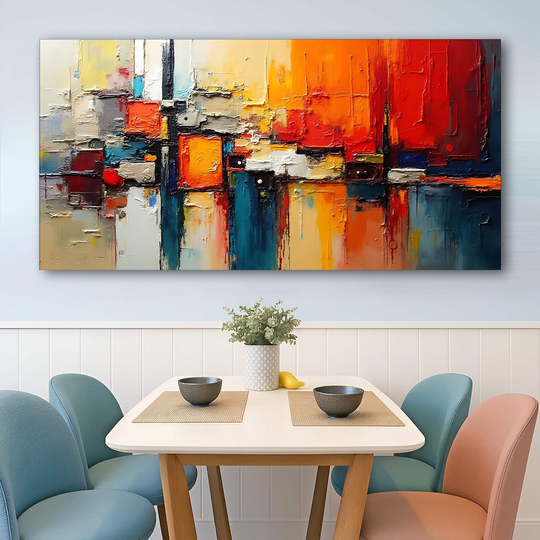 Colorful Abstract Wall Art II - Tailored Canvases - Flyclothing LLC