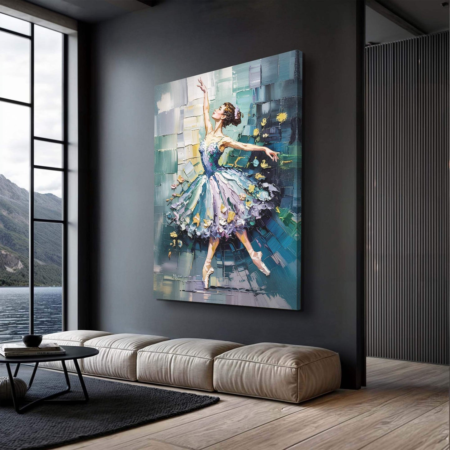 Ballerina Abstract Wall Art - Tailored Canvases - Flyclothing LLC