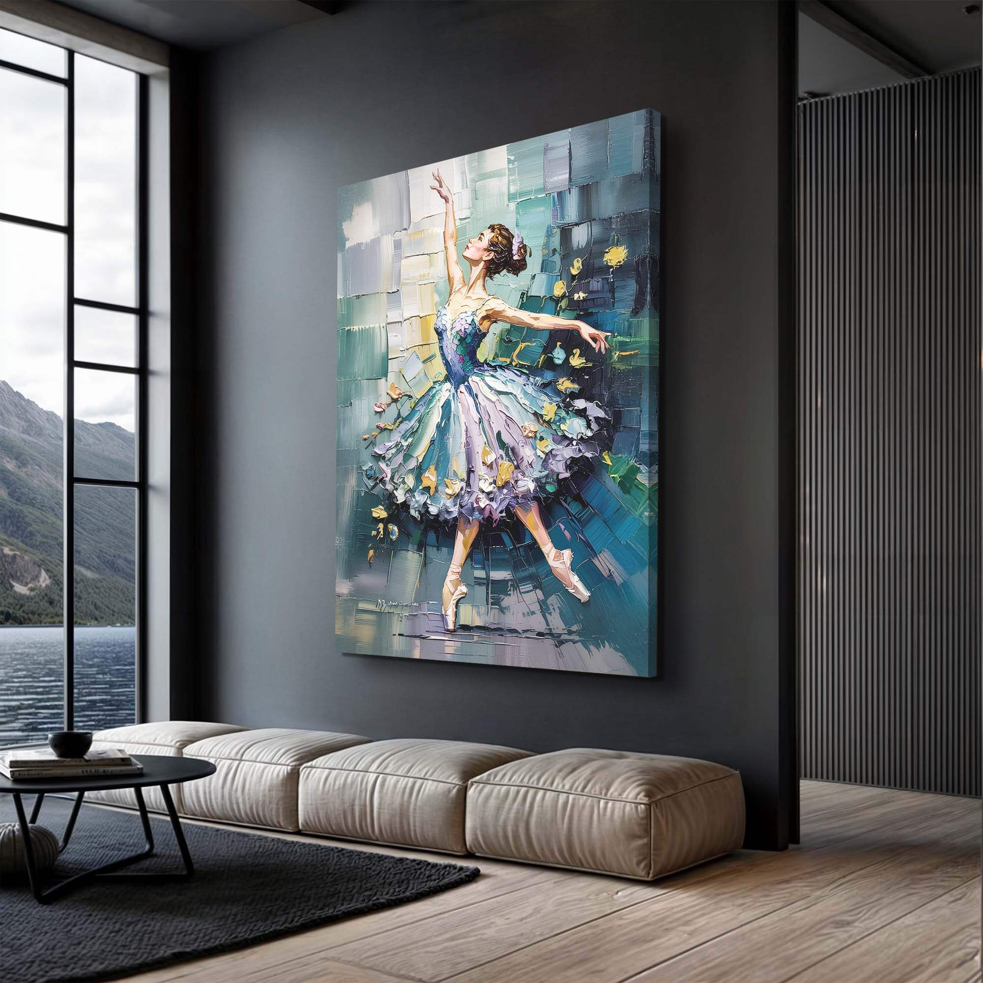 Ballerina Abstract Wall Art - Tailored Canvases - Flyclothing LLC