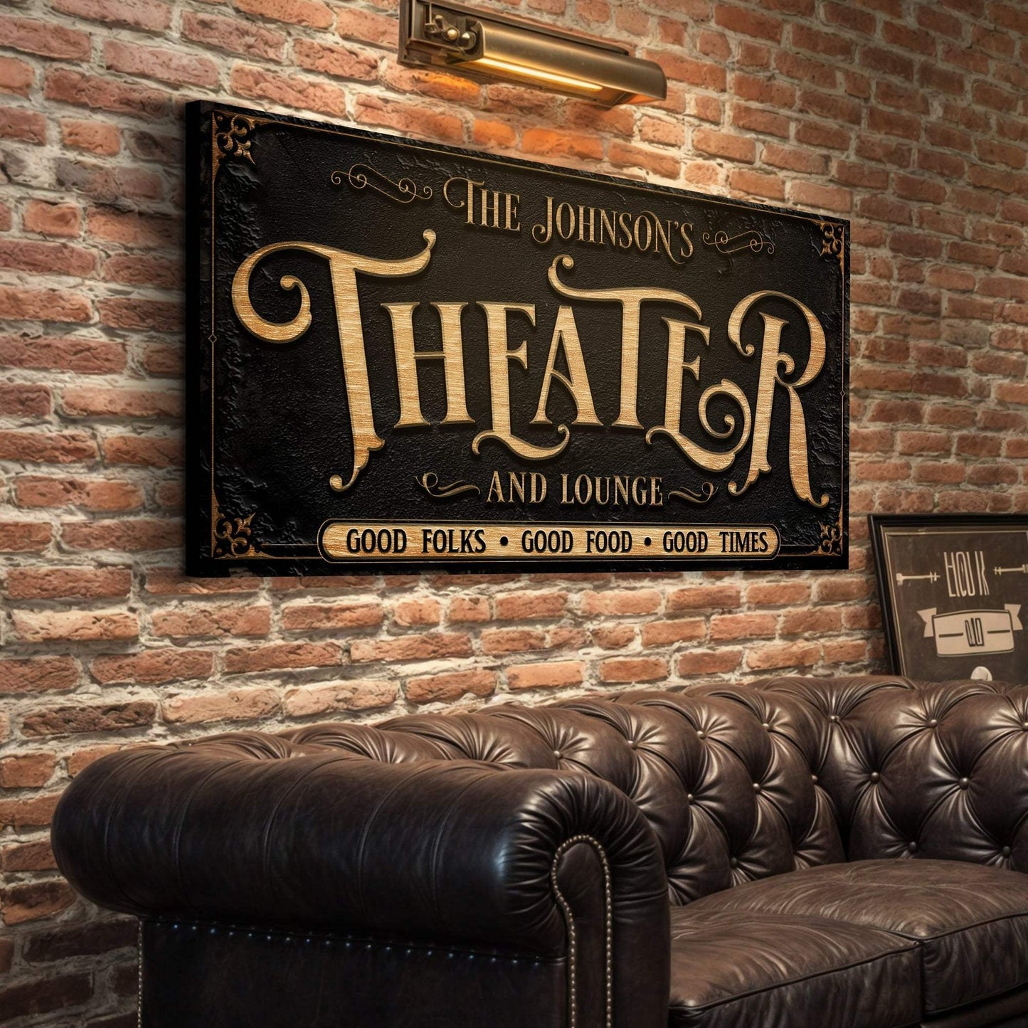 Personalized Theater Sign III - Tailored Canvases - Flyclothing LLC
