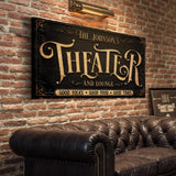 Personalized Theater Sign III - Tailored Canvases - Flyclothing LLC