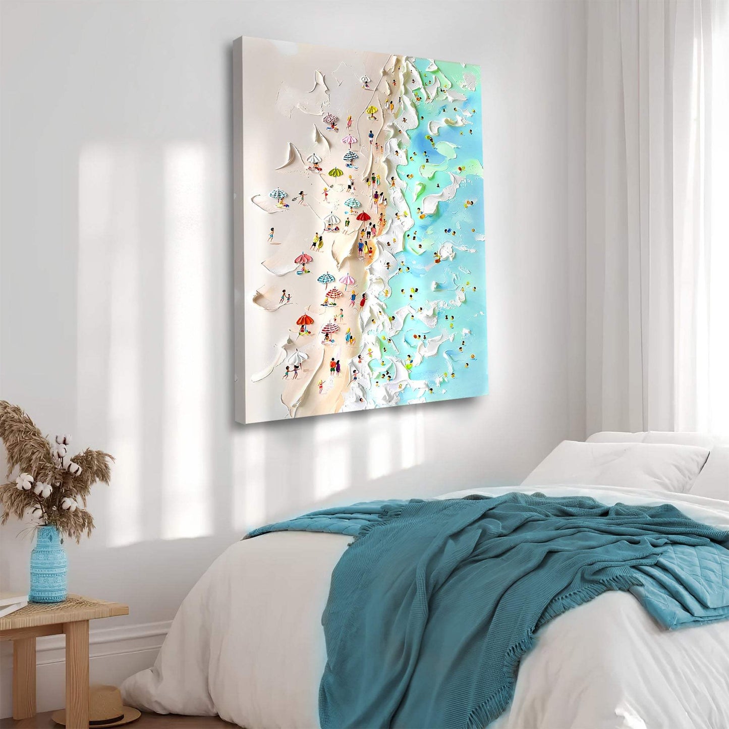 Beachfront Painting Coastal Wall Art - Tailored Canvases - Flyclothing LLC