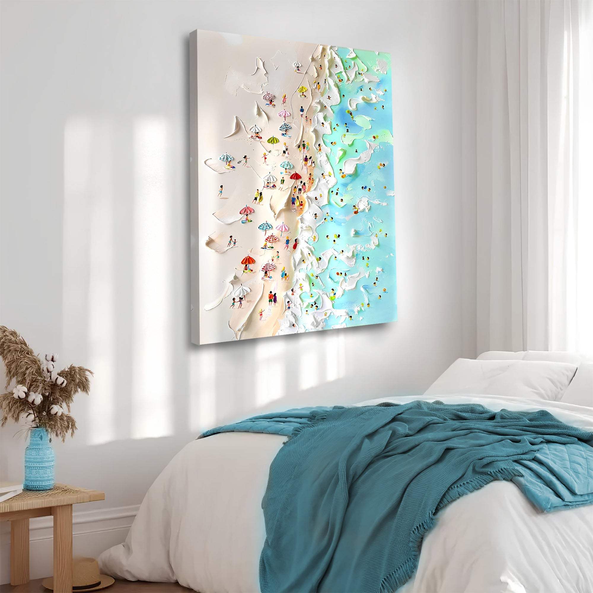Beachfront Painting Coastal Wall Art - Tailored Canvases - Flyclothing LLC