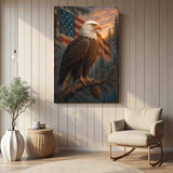 Sentinel of the Pines Eagle Wall Art - Tailored Canvases - Flyclothing LLC