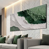 Green Rivers Abstract Wall Art II - Tailored Canvases - Flyclothing LLC