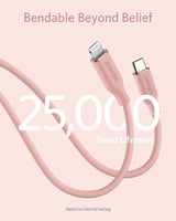 Anker <b>641</b> USB-C to Lightning Cable (Flow, 3 ft Silicone) - Anker - Flyclothing LLC