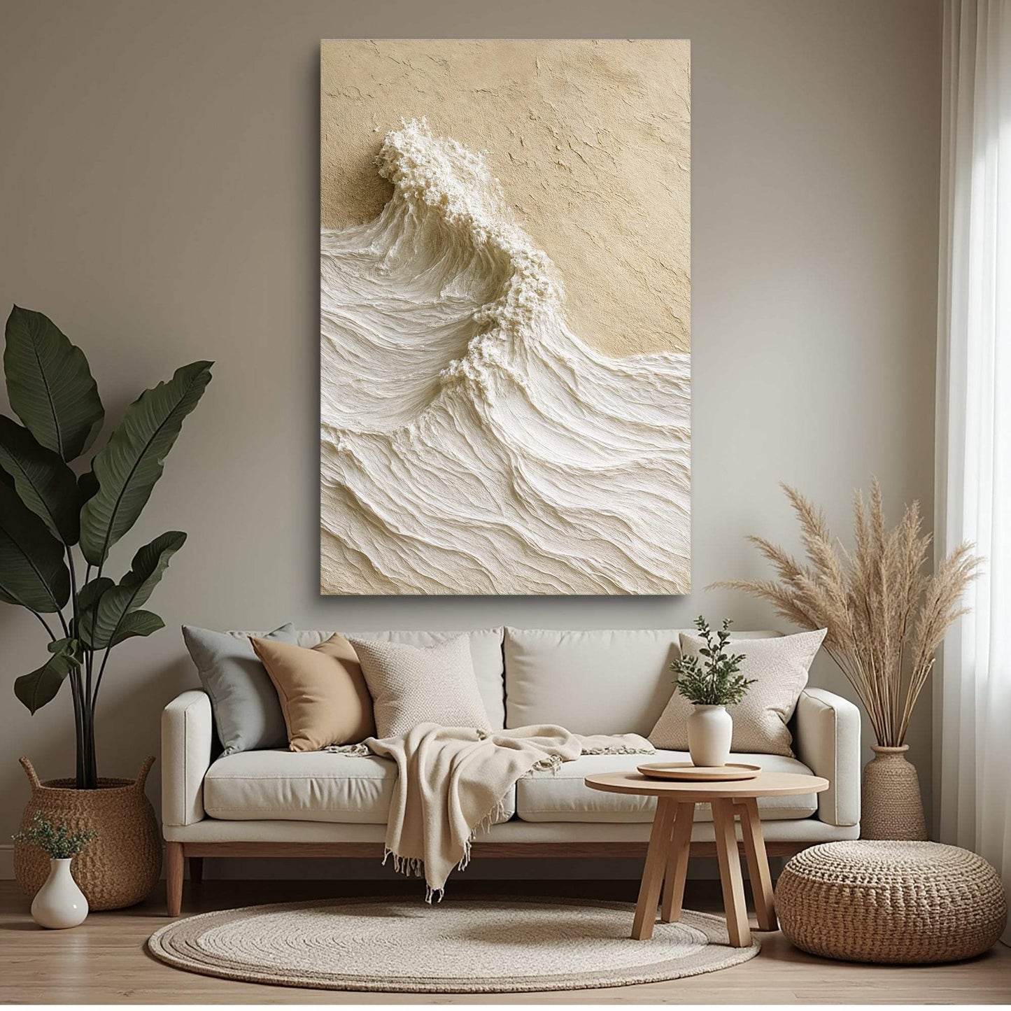 Modern Neutral Mountain Wall Art - Tailored Canvases - Flyclothing LLC