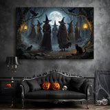 Coven of Witches Halloween Wall Art - Tailored Canvases - Flyclothing LLC
