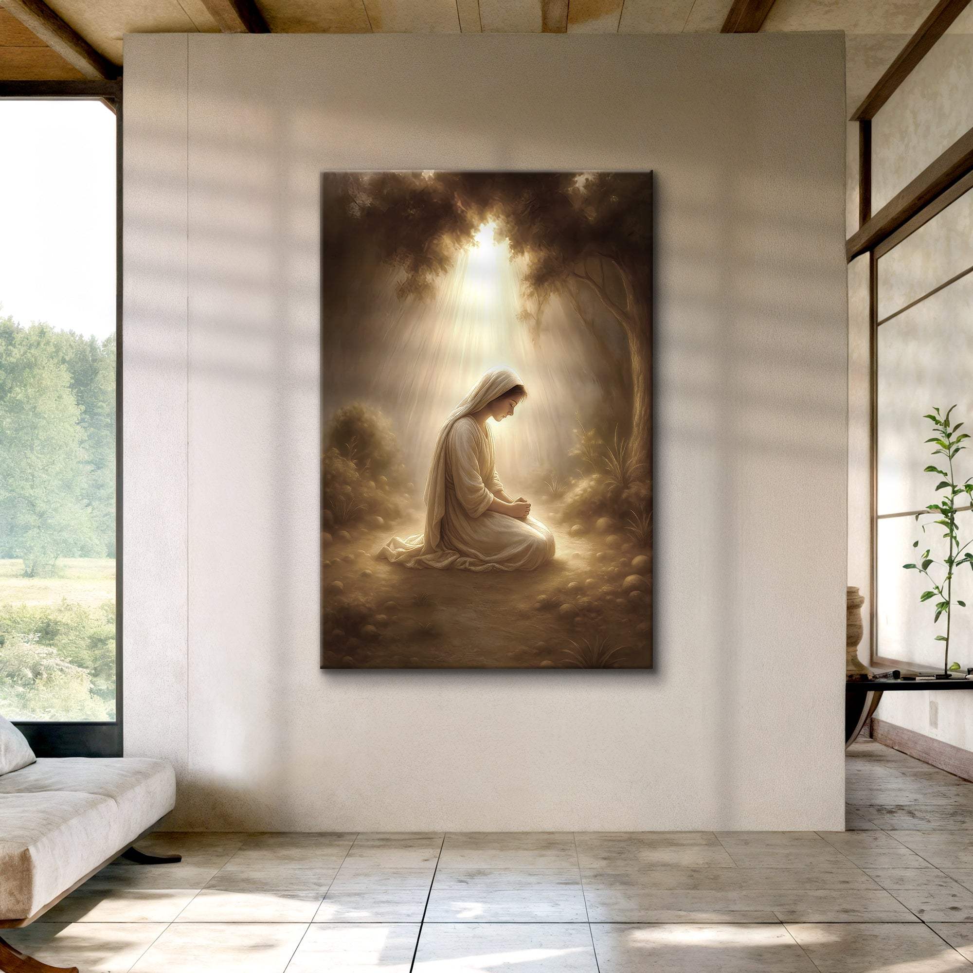 Mary Praying Faith Wall Art II - Tailored Canvases - Flyclothing LLC