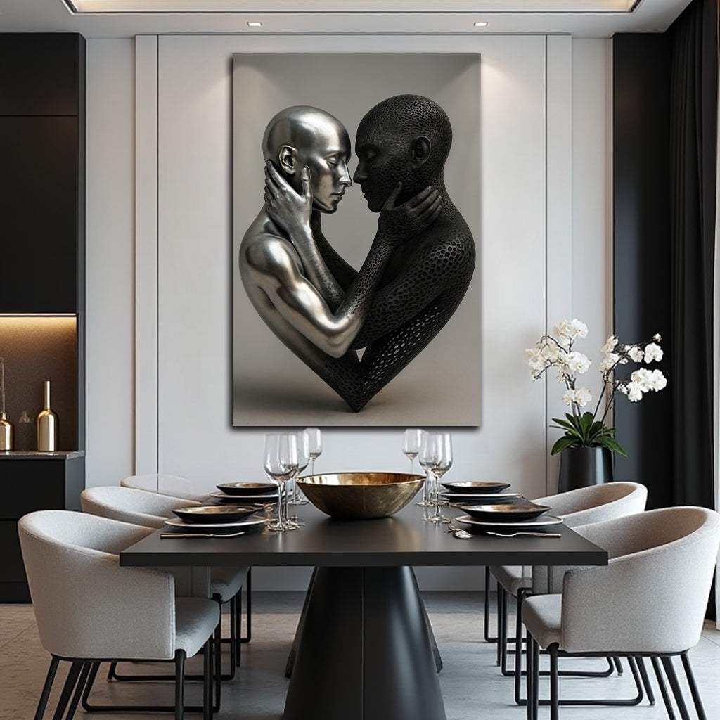 Eternal Love Figure Abstract Wall Art VIII - Tailored Canvases - Flyclothing LLC