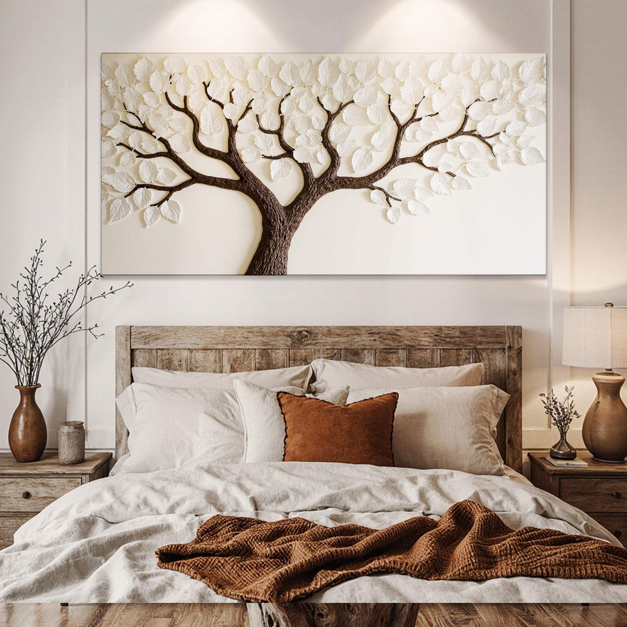 Ivory Canopy Tree Wall Art - Tailored Canvases - Flyclothing LLC