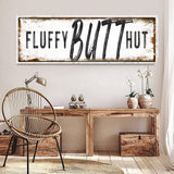 Fluffy Butt Hut Chicken Coop Sign - Tailored Canvases - Flyclothing LLC