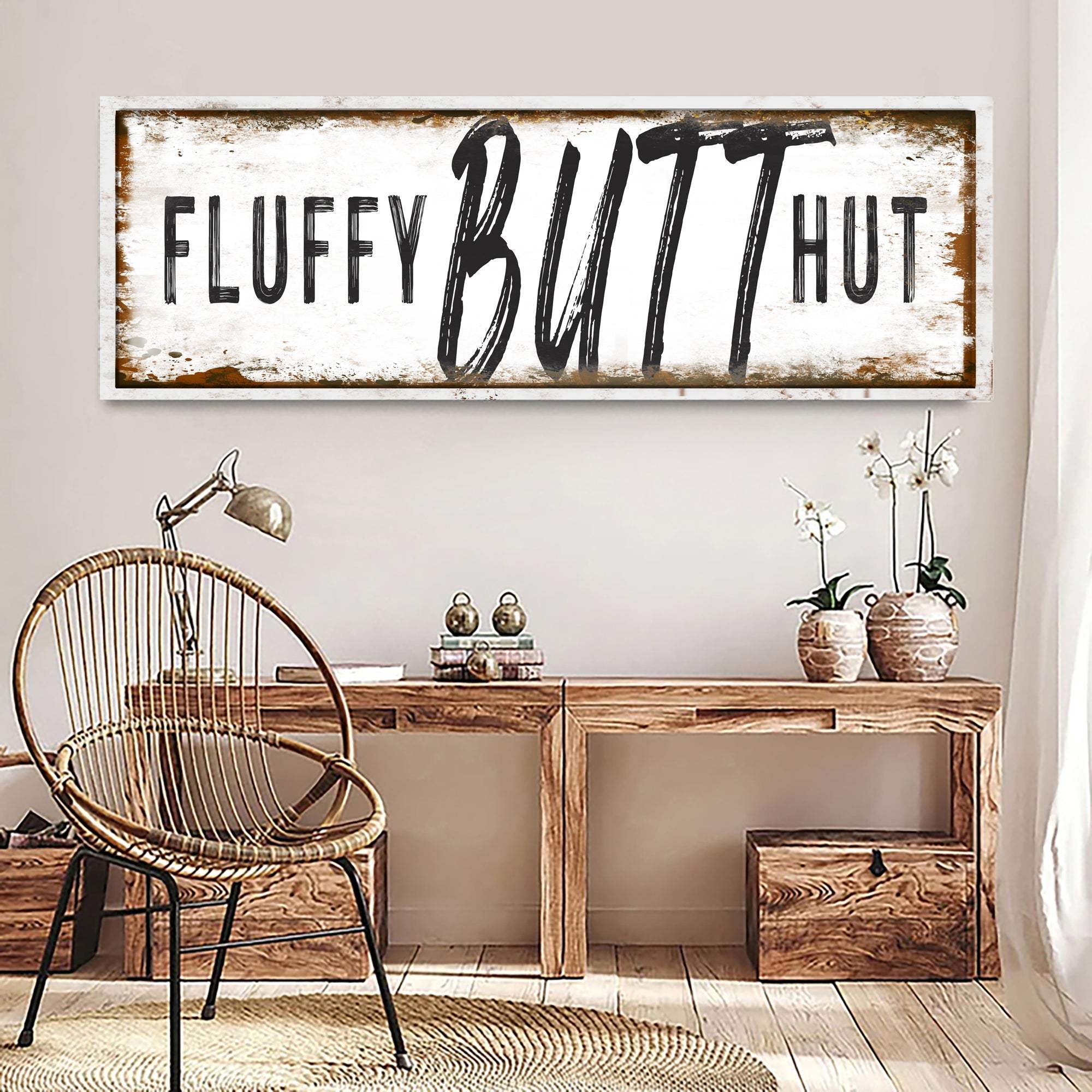 Fluffy Butt Hut Chicken Coop Sign - Tailored Canvases - Flyclothing LLC