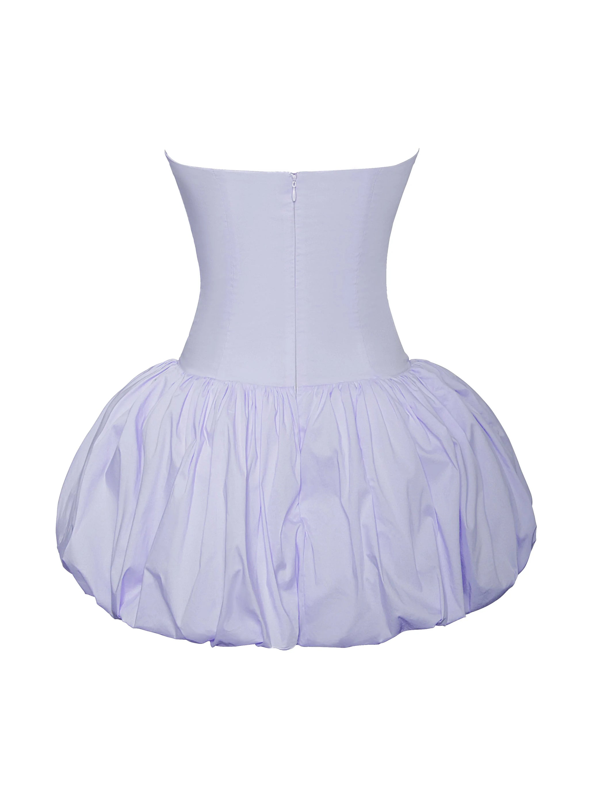 Oletta Blue Corset Strapless Bubble Hem Mini Dress - Miss Circle - Flyclothing LLC