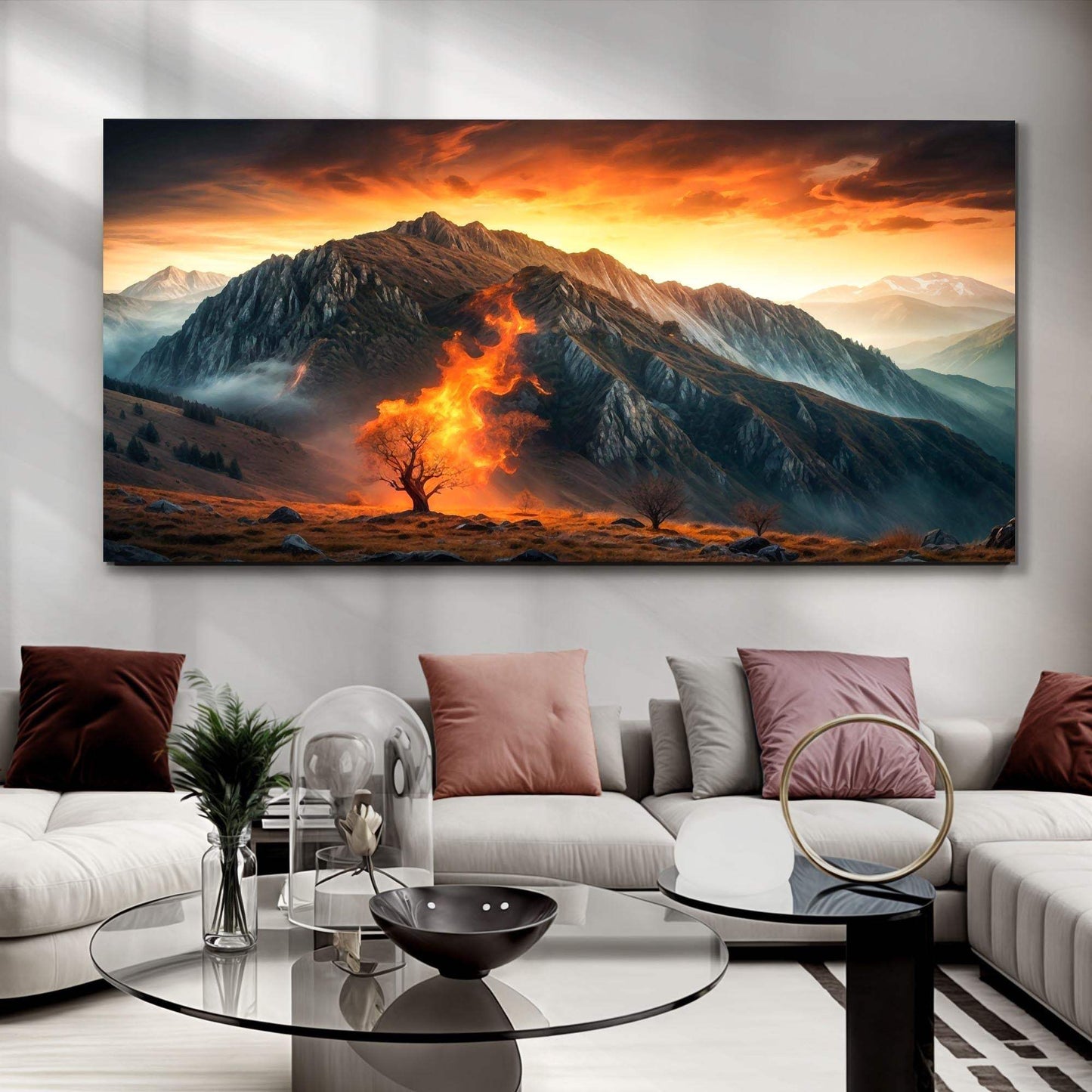 Burning Bush - Faith Wall Art XIII - Tailored Canvases - Flyclothing LLC