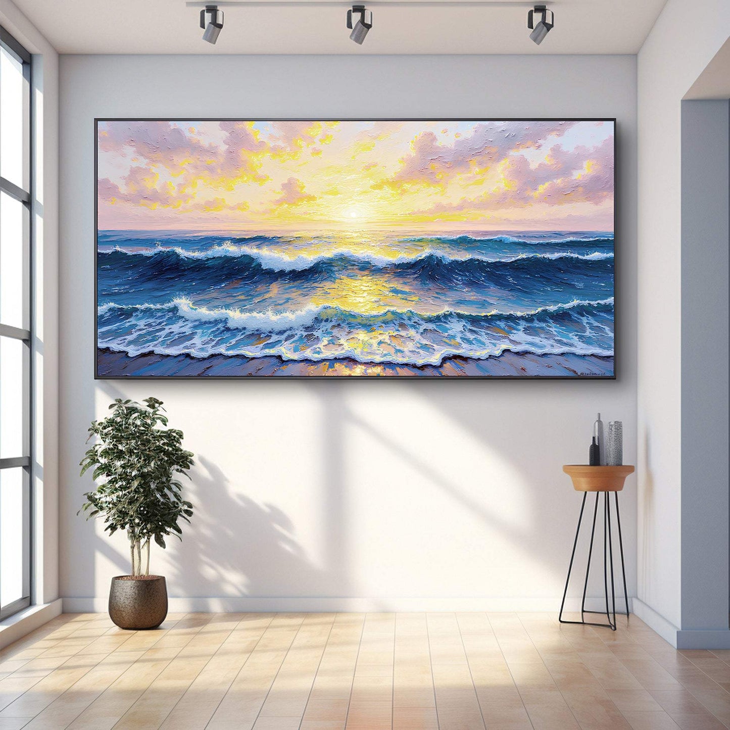 Golden Horizon Wall Art - Tailored Canvases - Flyclothing LLC