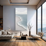 White Waves Abstract Wall Art - Tailored Canvases - Flyclothing LLC
