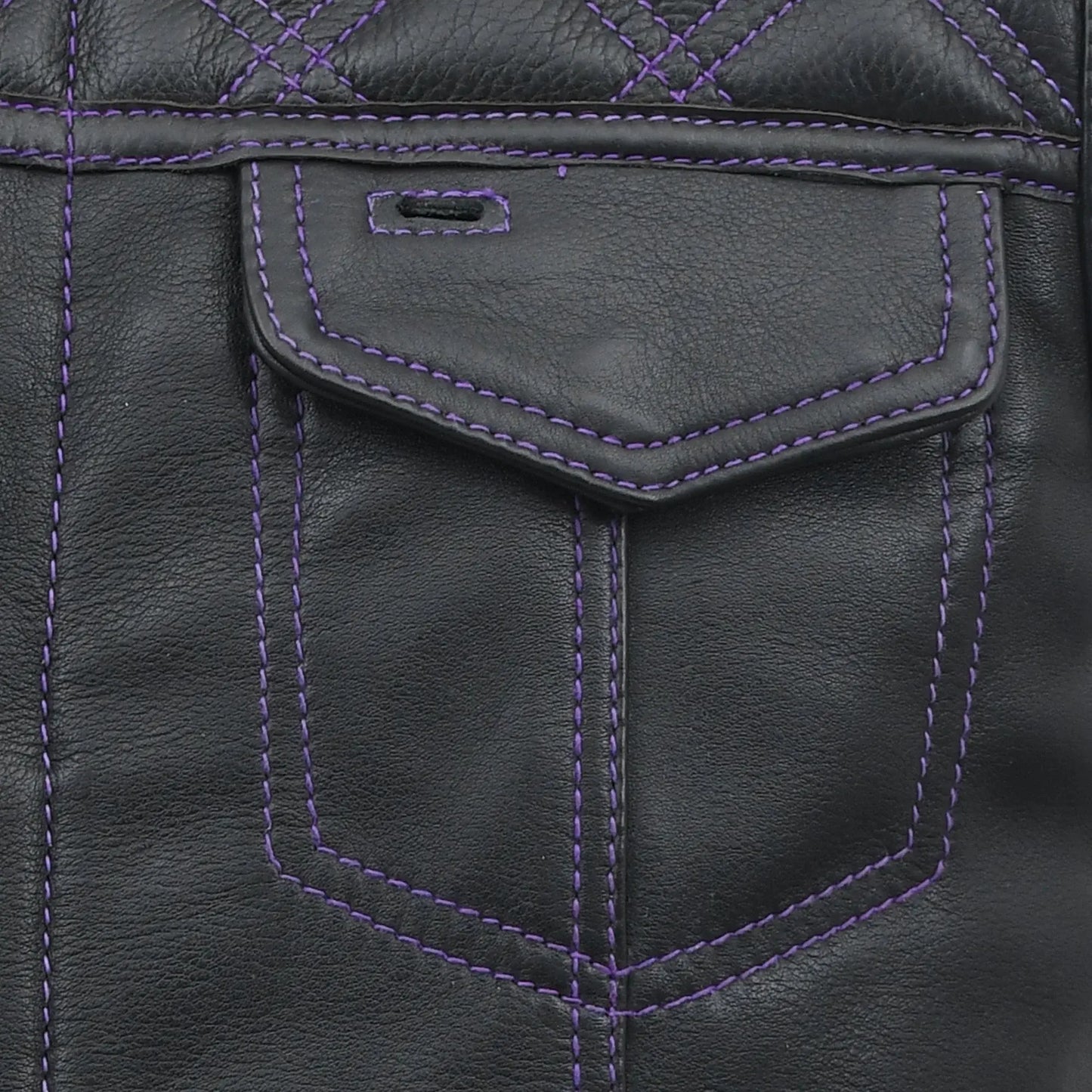 Downside Men's Motorcycle Leather Vest - First Manufacturing Company - Flyclothing LLC
