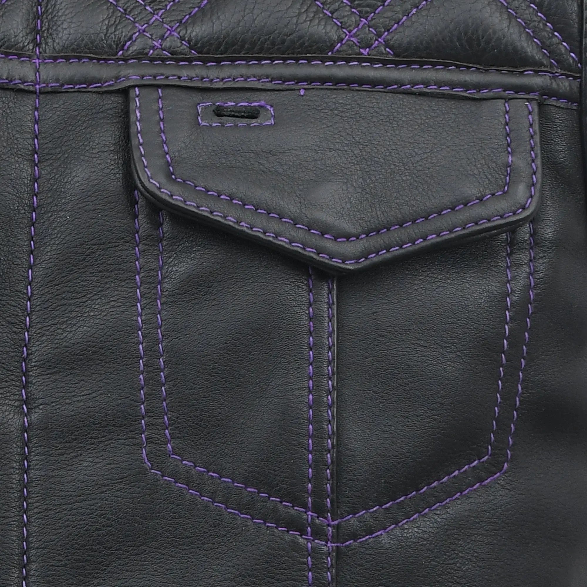 Downside Men's Motorcycle Leather Vest - First Manufacturing Company - Flyclothing LLC
