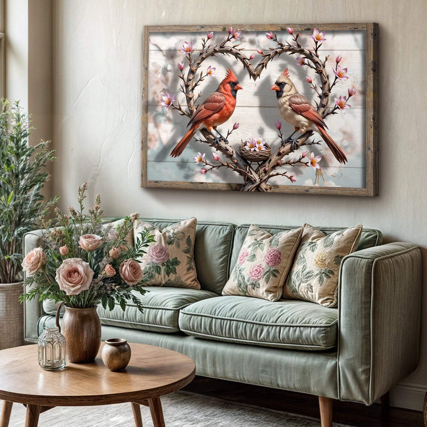 3D Cardinals Wall Art V - Tailored Canvases - Flyclothing LLC