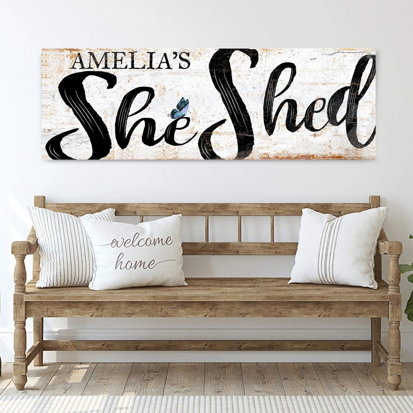 Personalized She Shed Sign VIII - Tailored Canvases - Flyclothing LLC