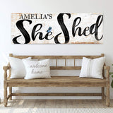 Personalized She Shed Sign VIII - Tailored Canvases - Flyclothing LLC