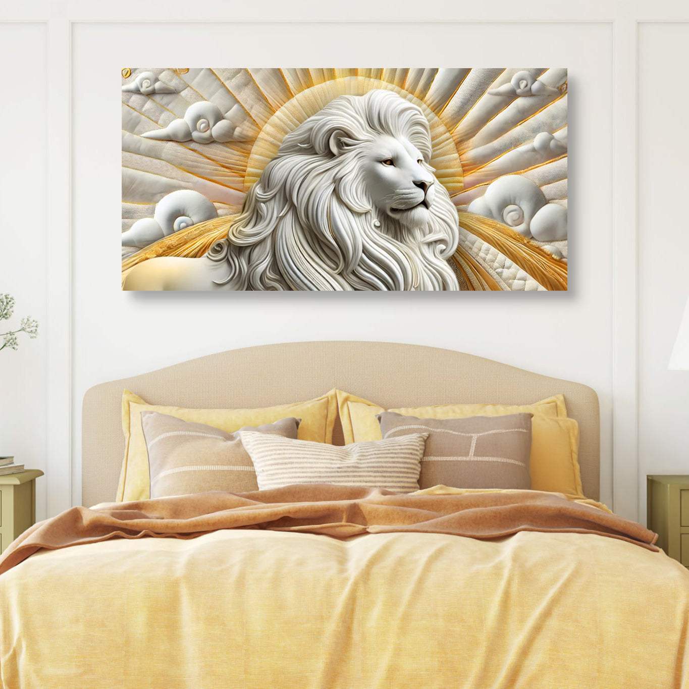 3D Majestic Lion Wall Art III - Tailored Canvases - Flyclothing LLC