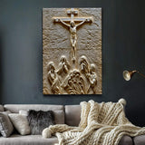 Three Cross Calvary Hill Wall Art - Tailored Canvases - Flyclothing LLC