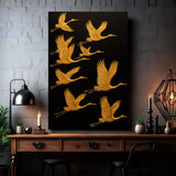 Abstract Sandhill Cranes Wall Art - Tailored Canvases - Flyclothing LLC