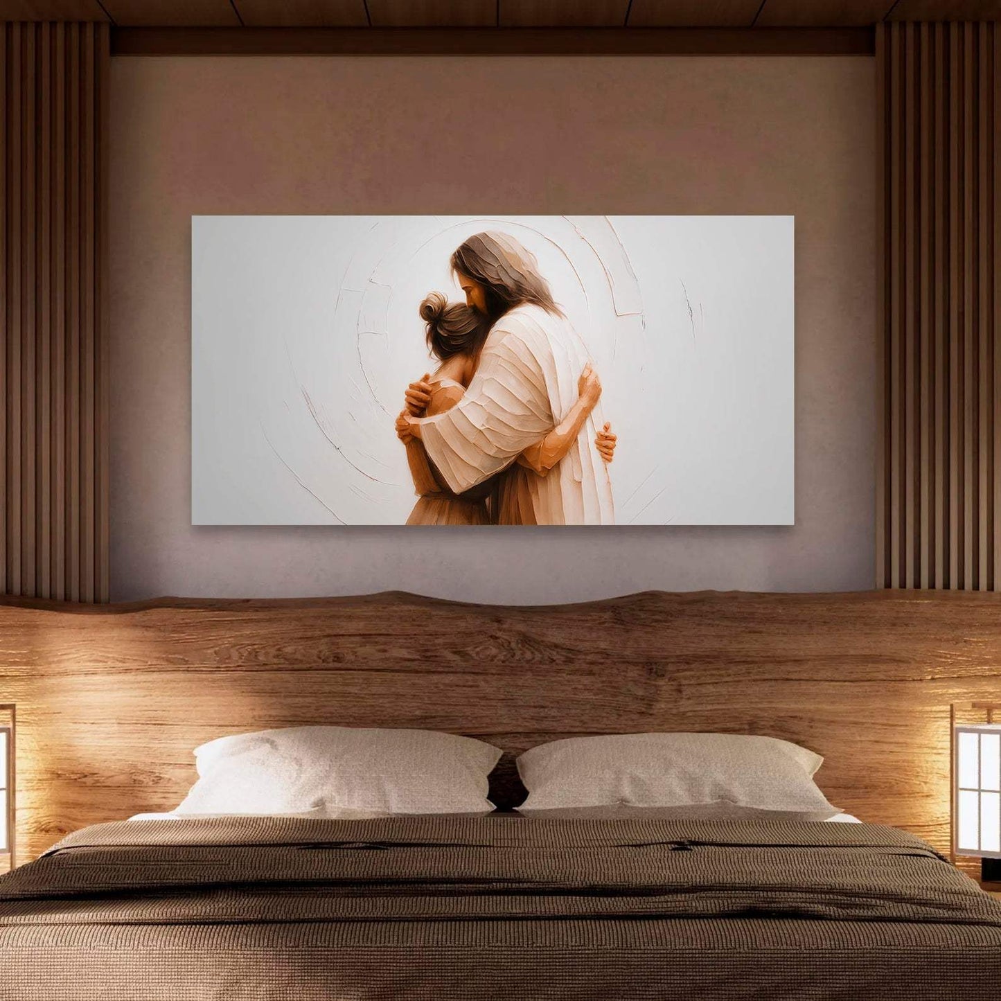 Divine Embrace of Grace Faith Wall Art II - Tailored Canvases - Flyclothing LLC
