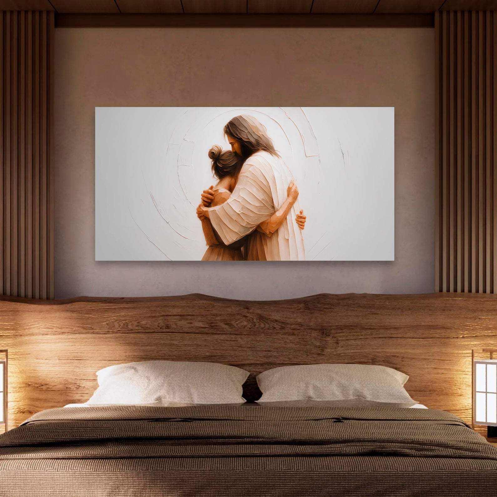 Divine Embrace of Grace Faith Wall Art II - Tailored Canvases - Flyclothing LLC