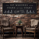 Sip Whiskey With You Bar Sign II - Tailored Canvases - Flyclothing LLC