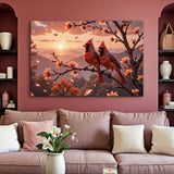 3D Cardinals Wall Art III - Tailored Canvases - Flyclothing LLC