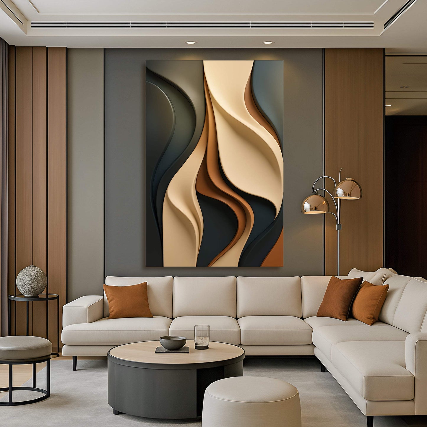 Modern Abstract Minimalist Wall Art - Tailored Canvases - Flyclothing LLC