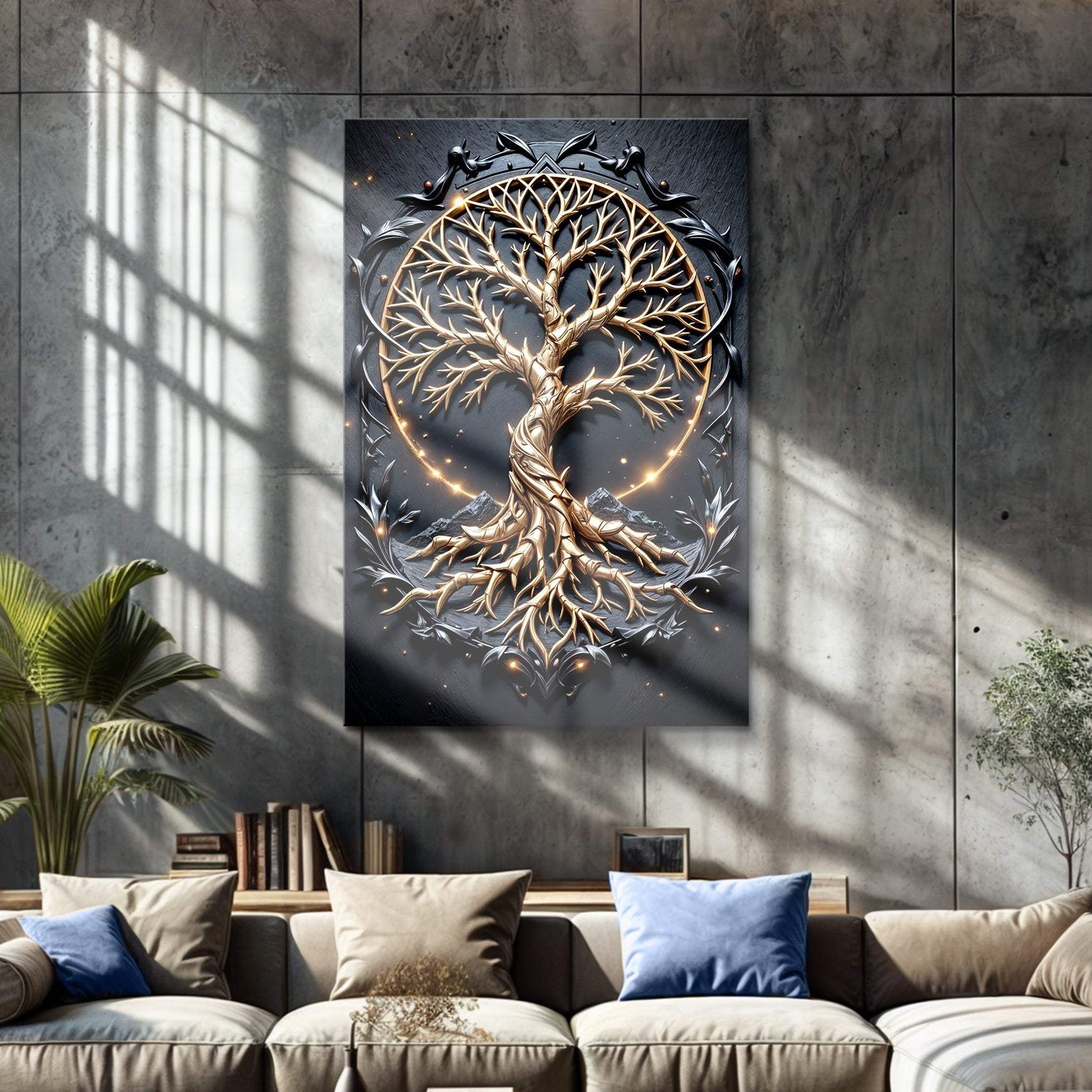 3D Celtic Tree of Life Wall Art II - Tailored Canvases - Flyclothing LLC
