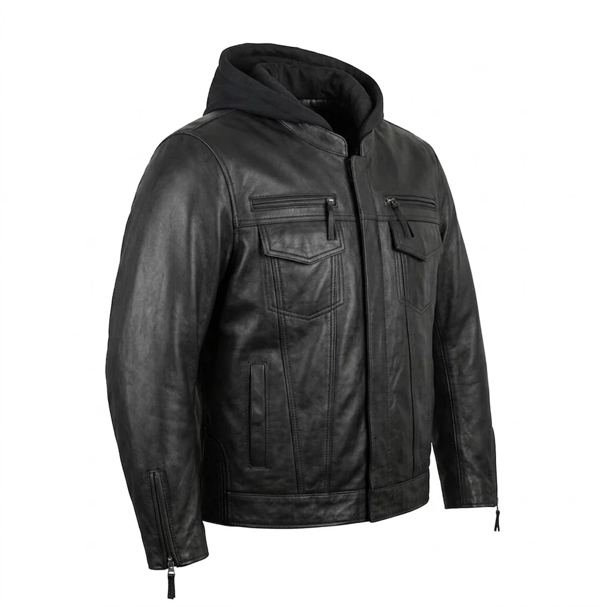 Dragon - Men's Premium Leather Motorcycle Jacket - Unik Just for Bikers - Flyclothing LLC