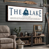 The Definition of Lake Sign II - Tailored Canvases - Flyclothing LLC