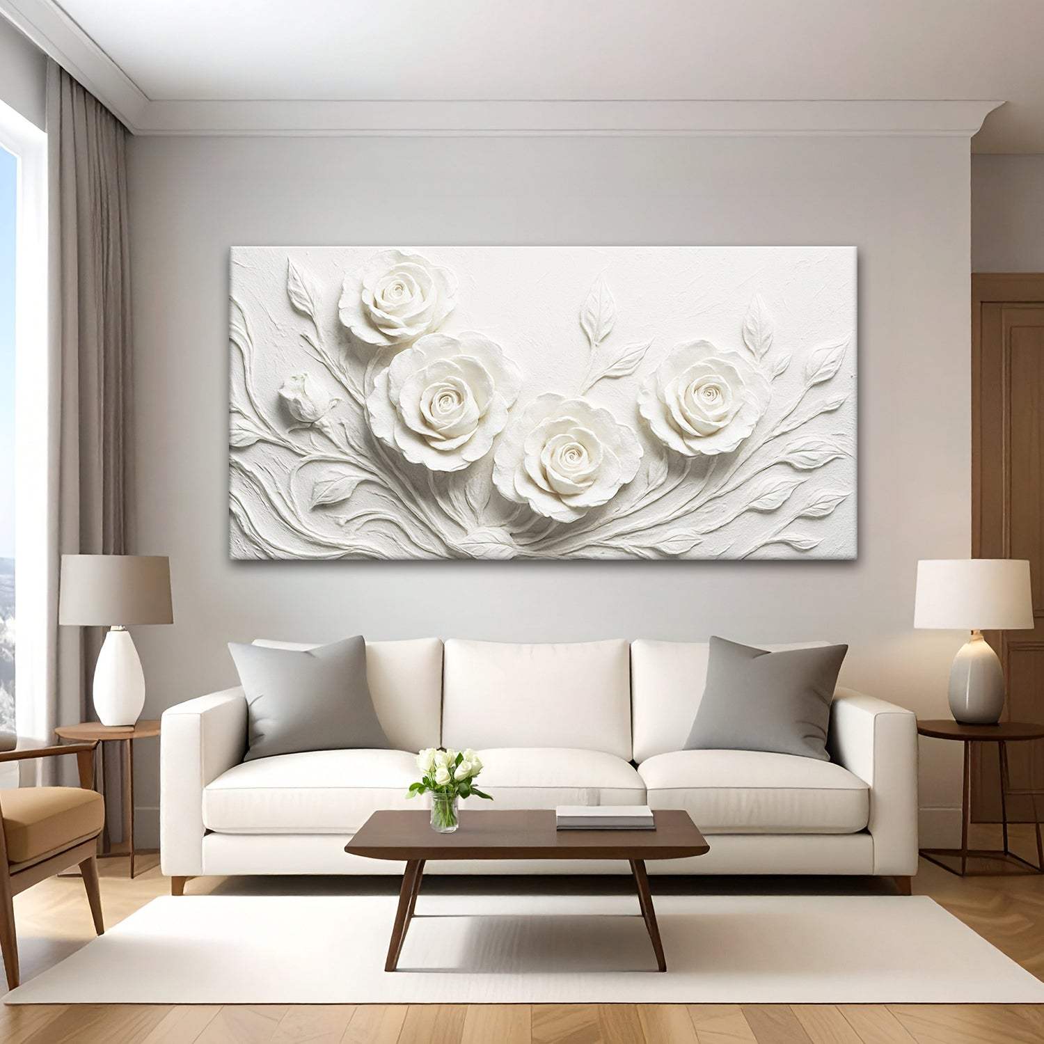 Floral Abstract Wall Art - Tailored Canvases - Flyclothing LLC