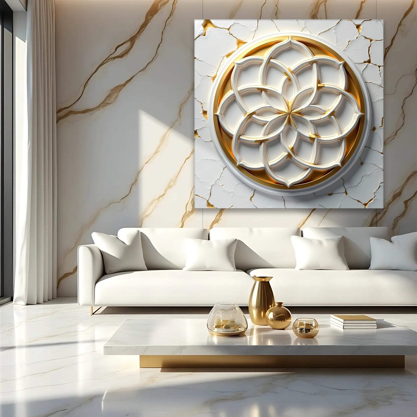 Flower Of Life Wall Art - Tailored Canvases - Flyclothing LLC