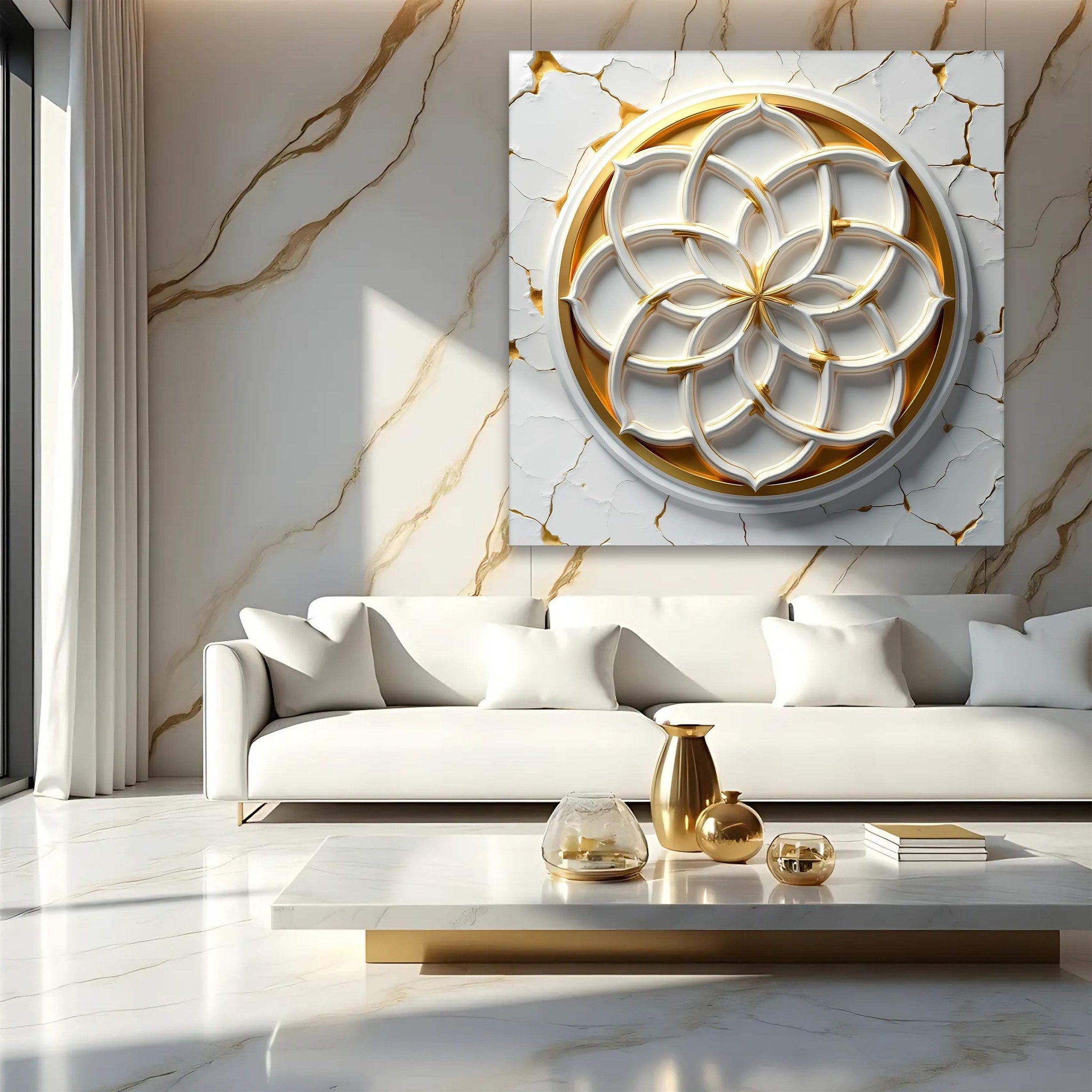 Flower Of Life Wall Art - Tailored Canvases - Flyclothing LLC