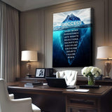 Success Motivational Wall Sign - Tailored Canvases - Flyclothing LLC
