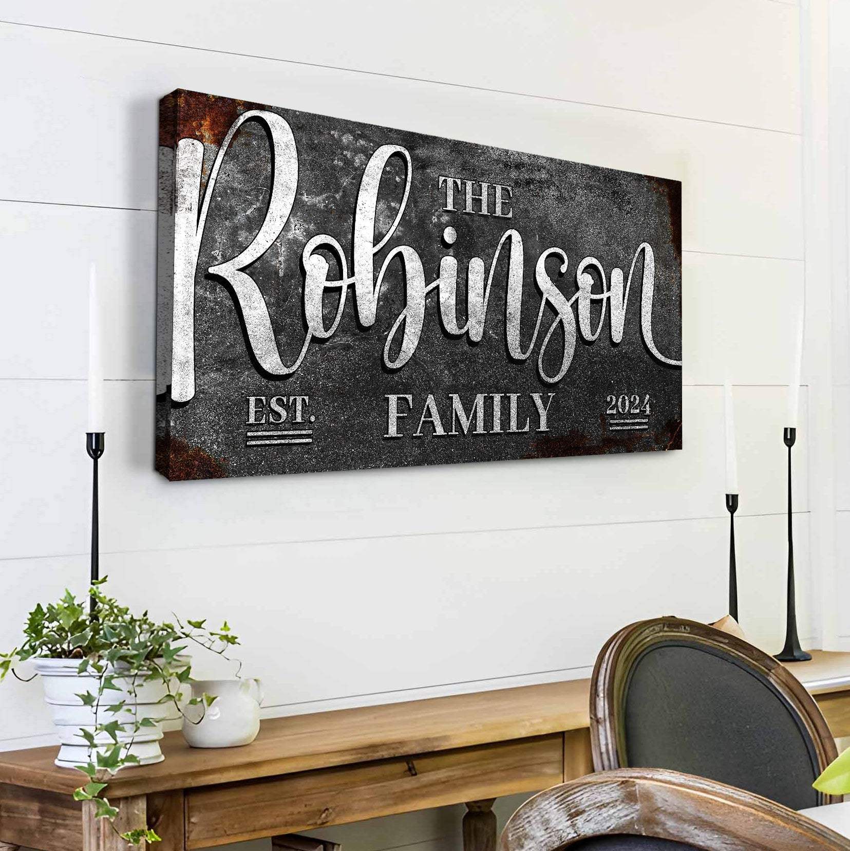 Personalized Family Sign - Tailored Canvases - Flyclothing LLC