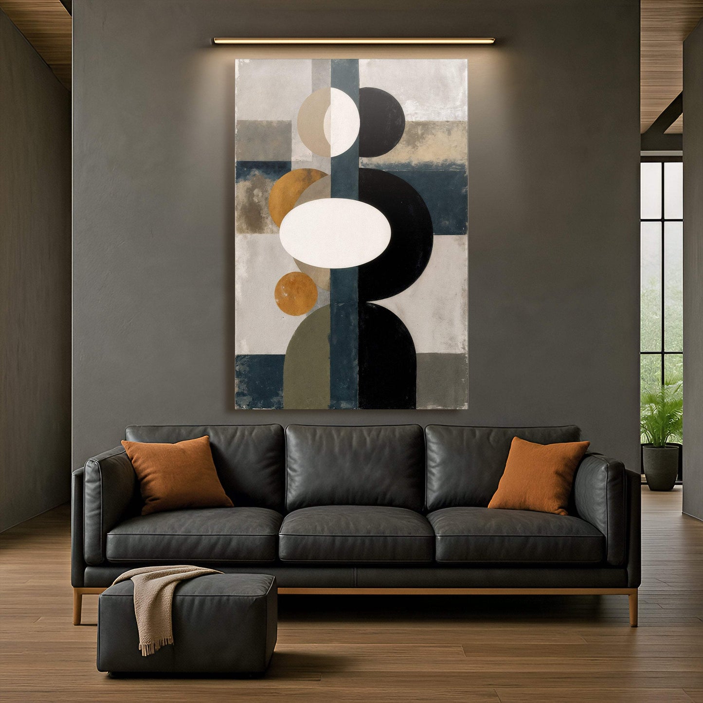 Abstract Contemporary Geometry Wall Art - Tailored Canvases - Flyclothing LLC