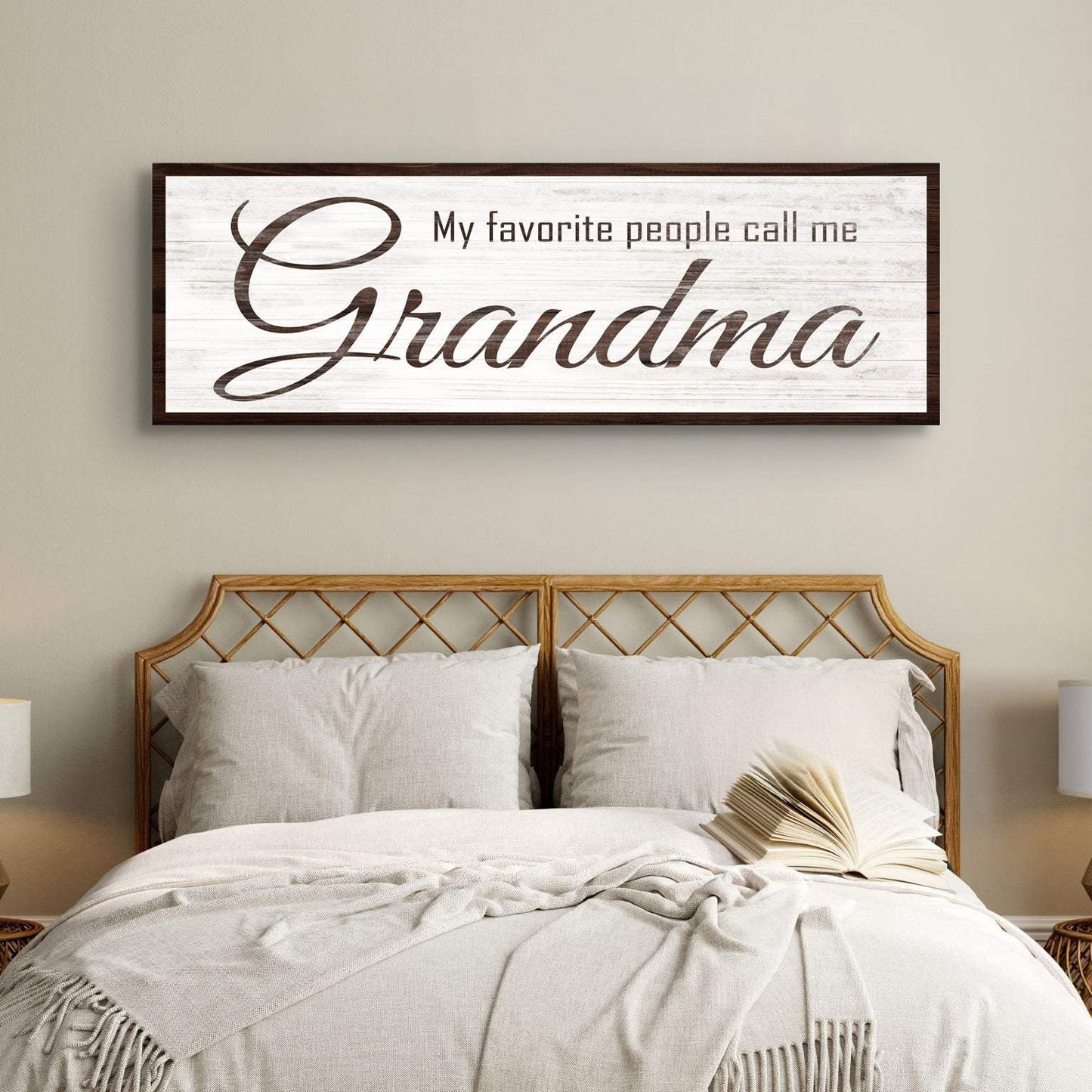 My Favorite People Call Me Grandma Sign - Tailored Canvases - Flyclothing LLC