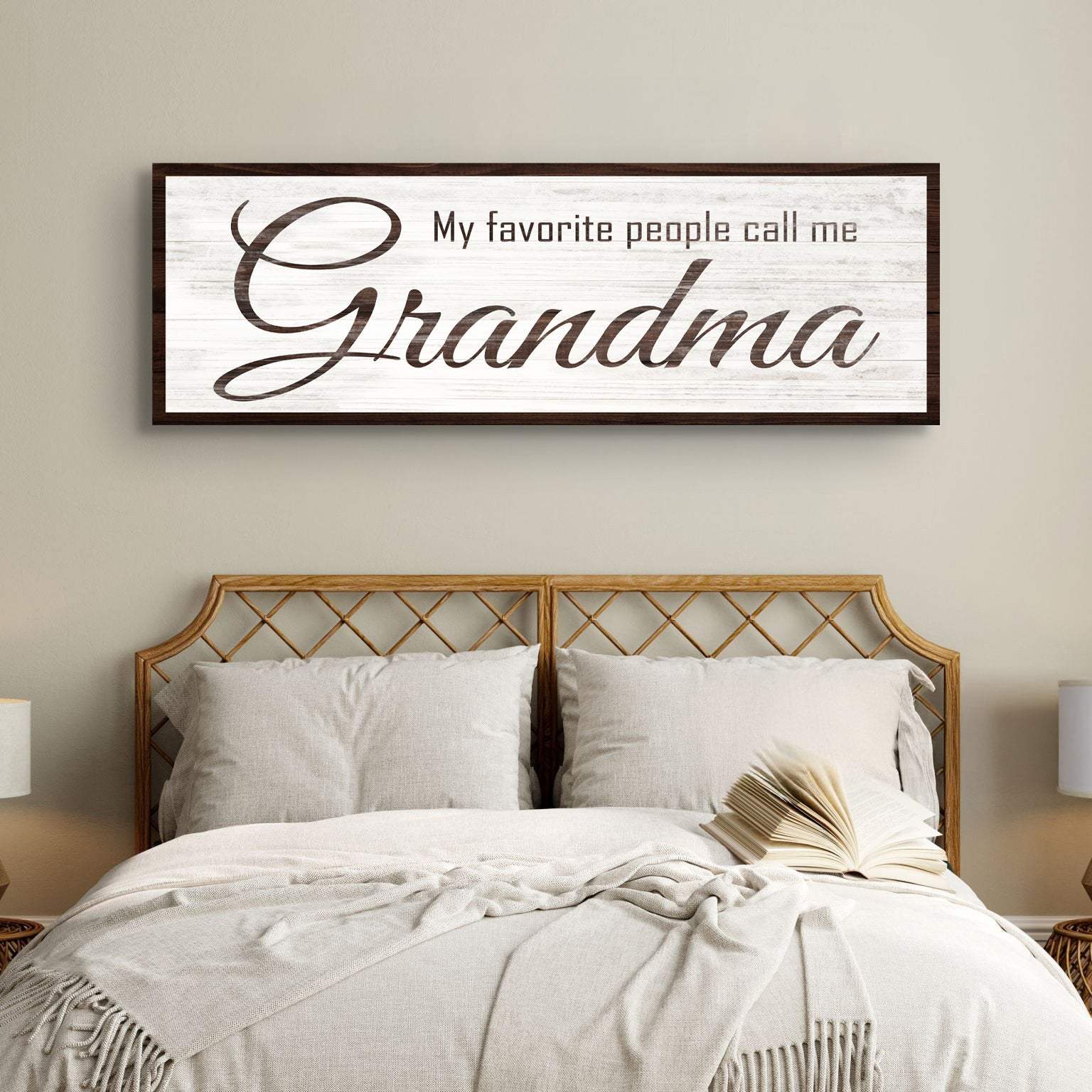 My Favorite People Call Me Grandma Sign - Tailored Canvases - Flyclothing LLC