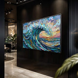 Golden Tide Wall Art - Tailored Canvases - Flyclothing LLC